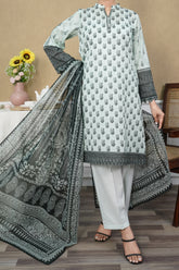 NUSL3284 Printed Lawn Suit - Unstitched 3Pc